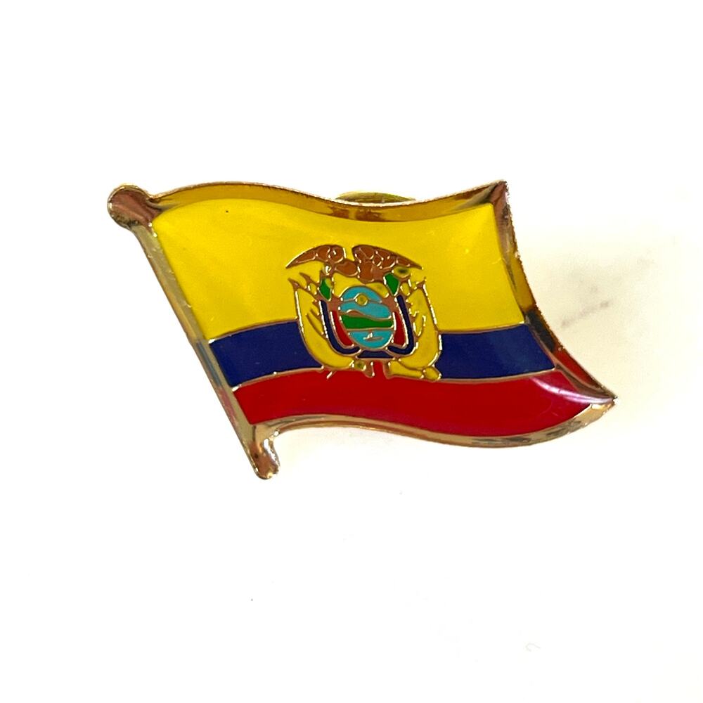 Equator flag lapel pin
